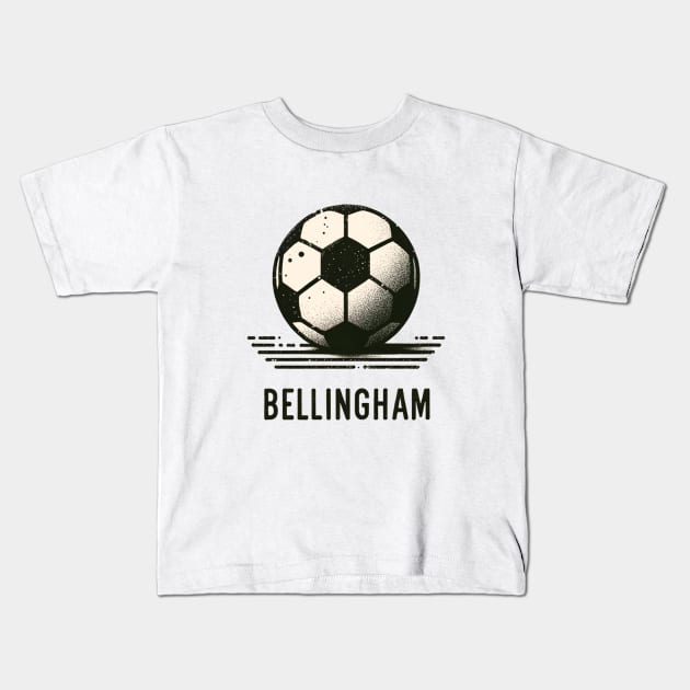 Bellingham Soccer Kids T-Shirt by Retro Travel Design